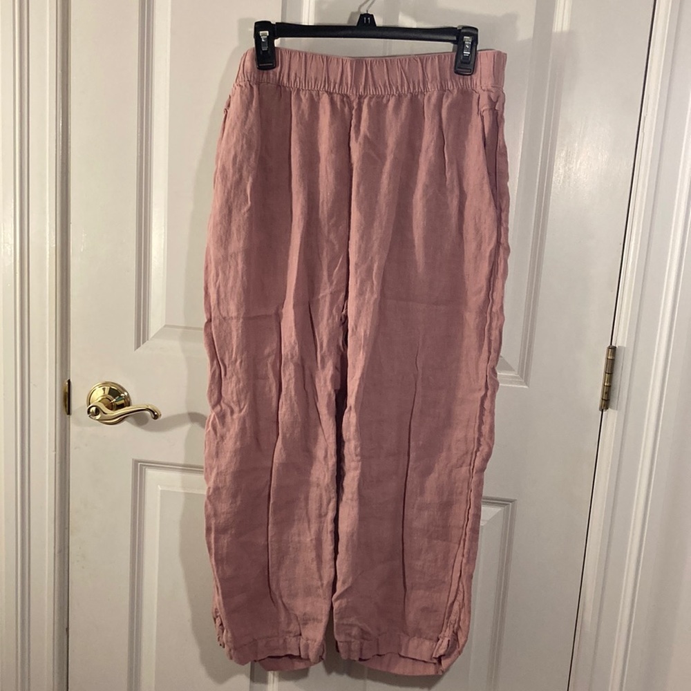 Pink linen pants XL